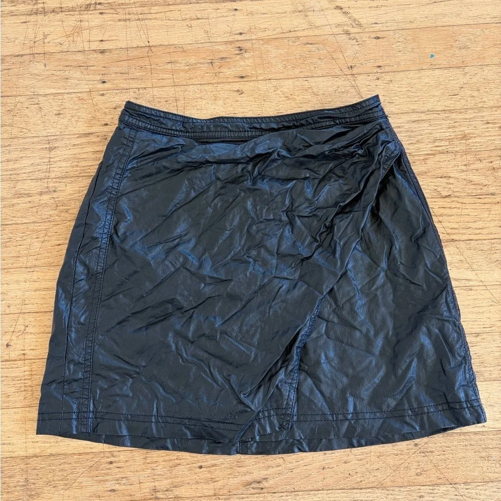 Free people Fake Out Faux leather skirt